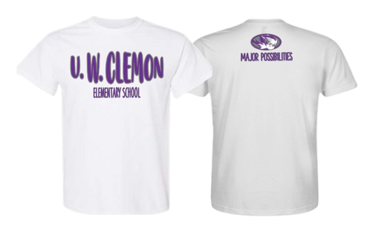 U.W Clemon School Tee White