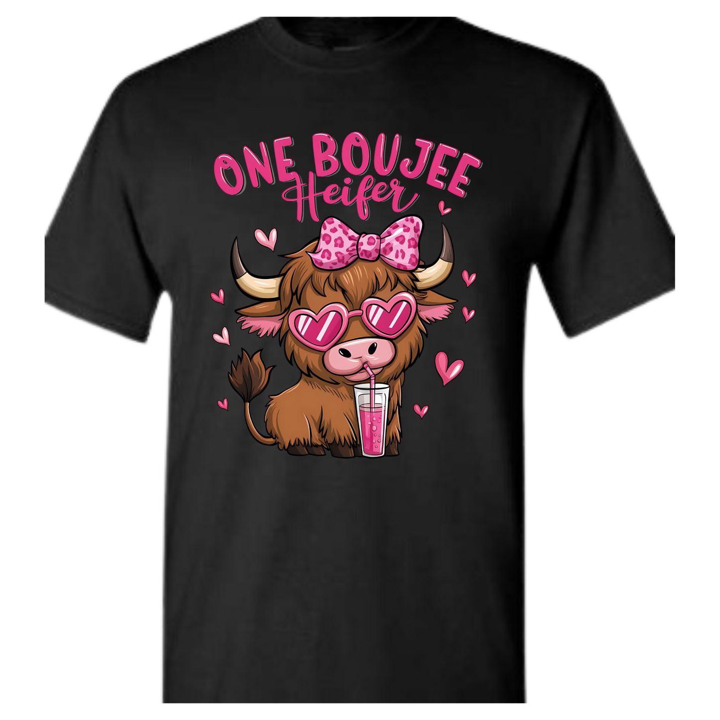 Valentine One Boujee Heifer Tshirt