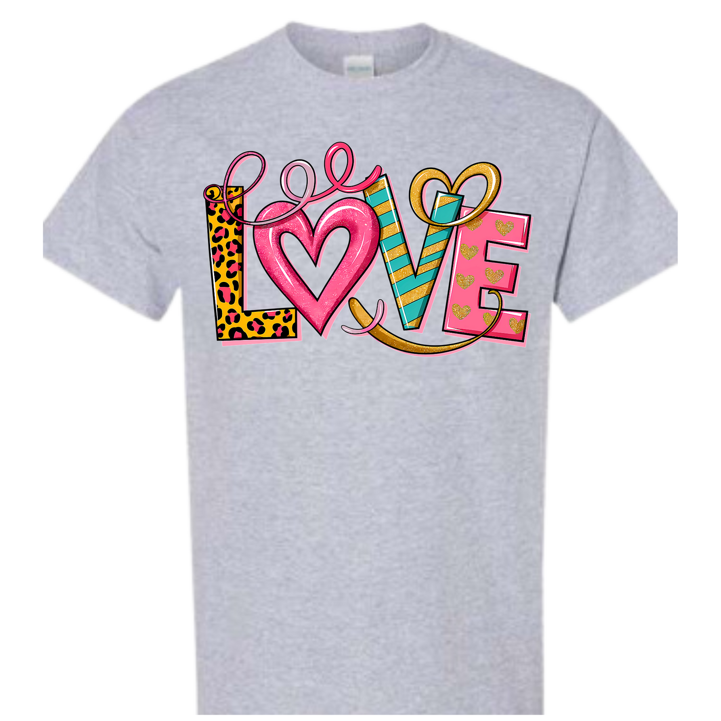 Valentine Colorful Love Tshirt
