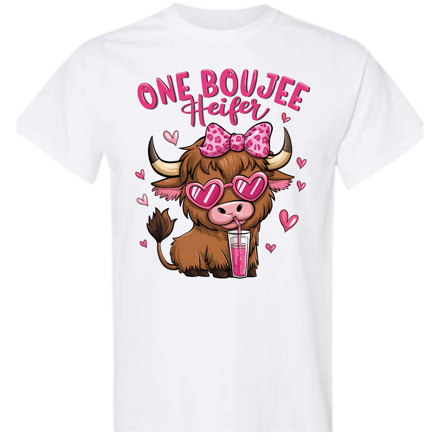 Valentine One Boujee Heifer Tshirt