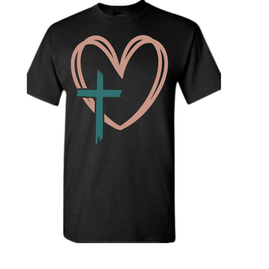Heart Cross Tee