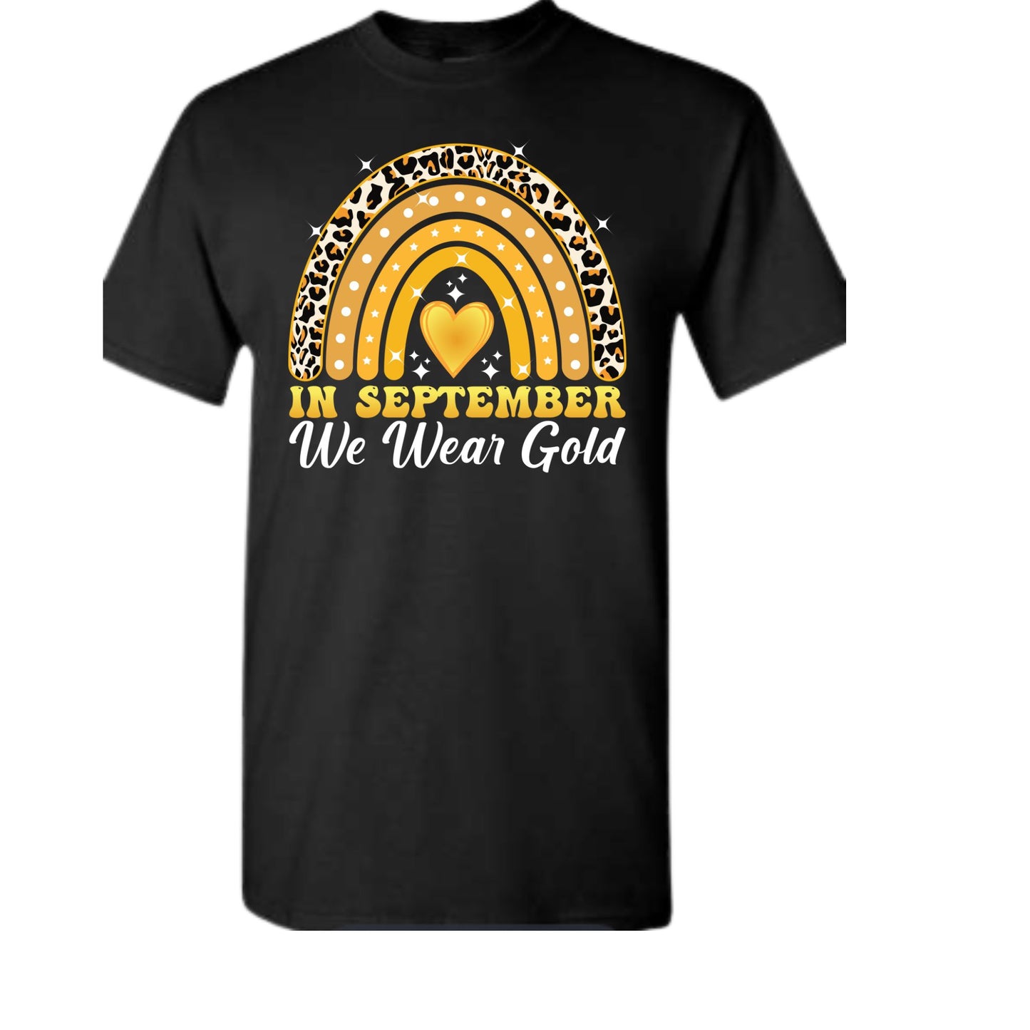 Leopard Love Childhood Cancer Awareness Tee