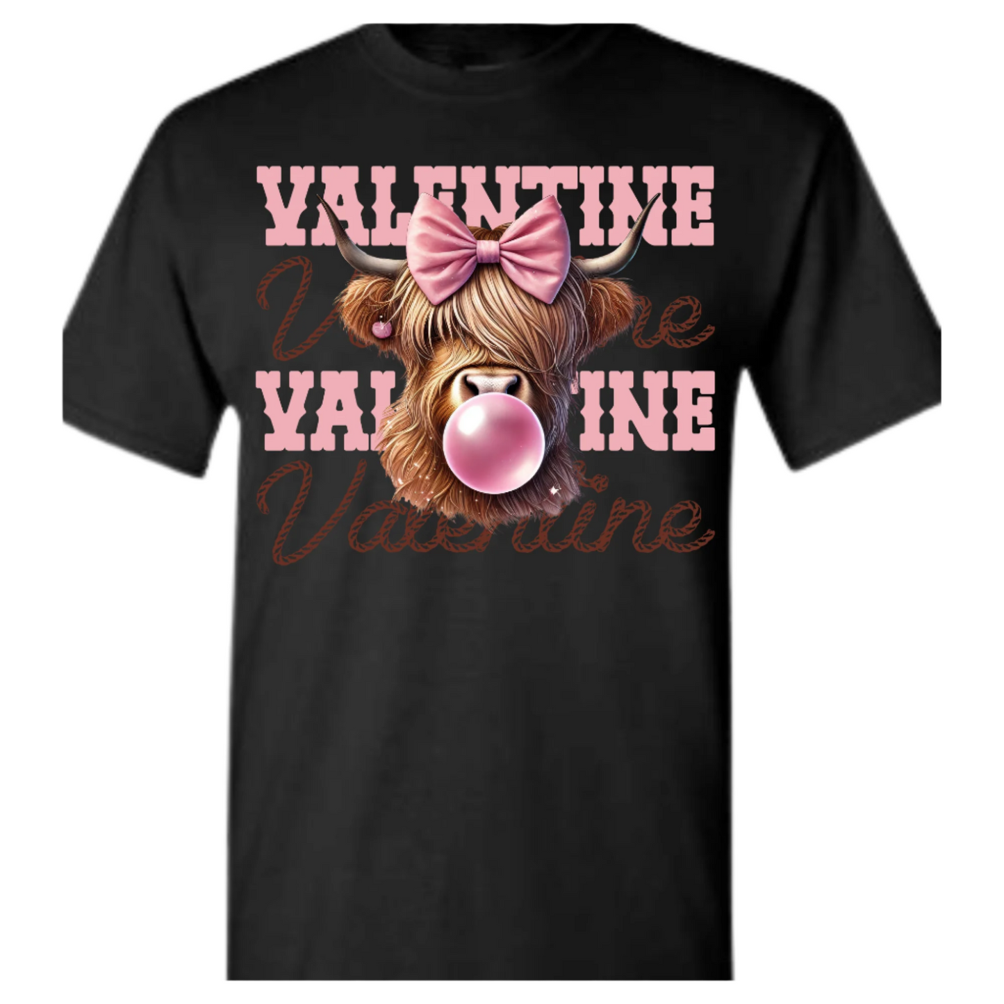 Valentine  Black Tshirt