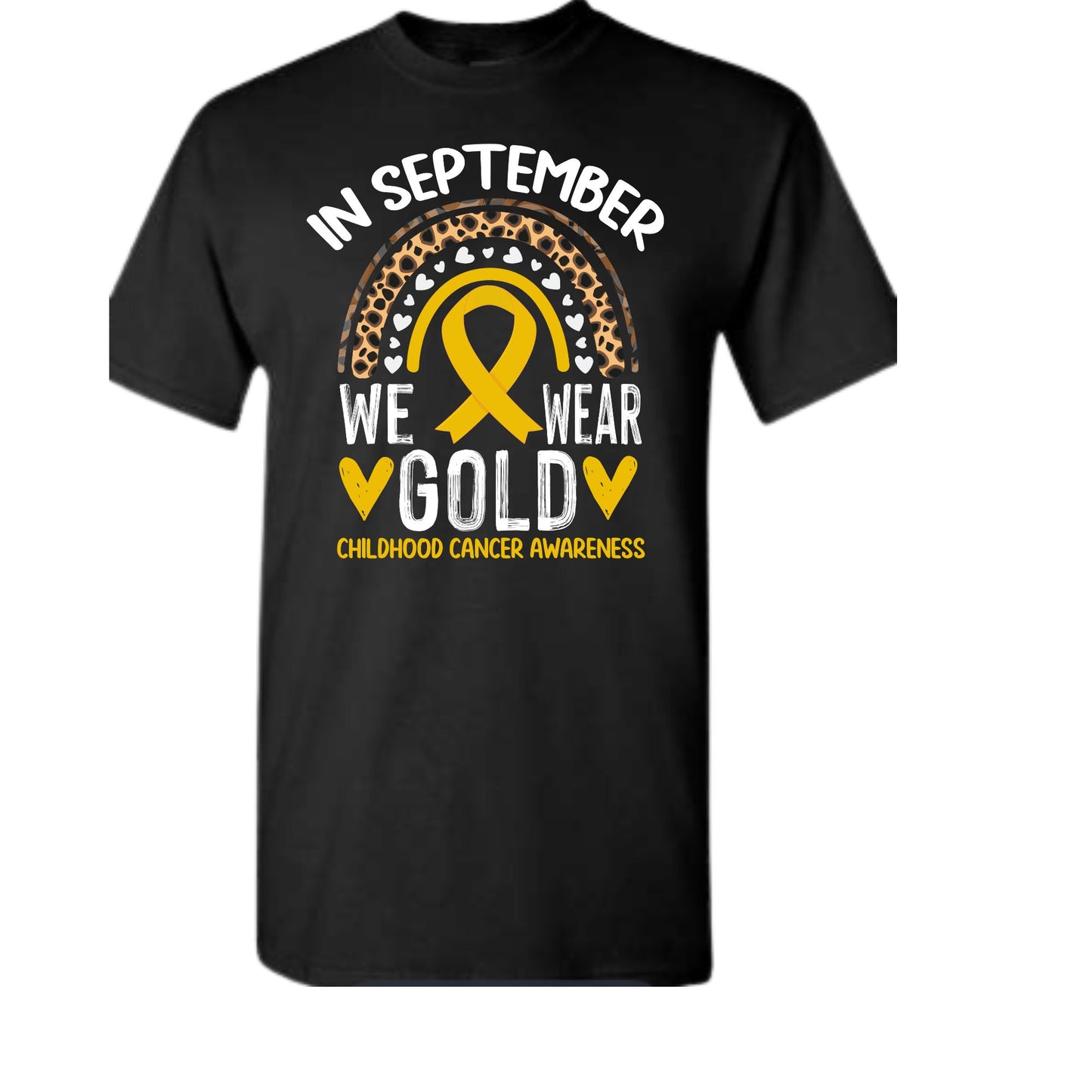 Gold Ribbon Childhood Cancer Awareness Tee