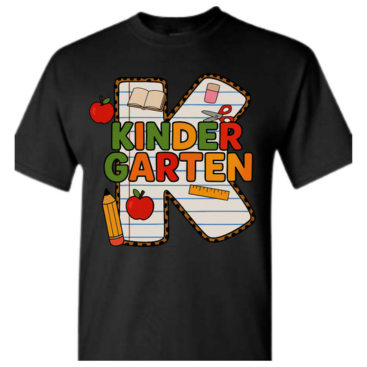 Kindergarten Letter Tee