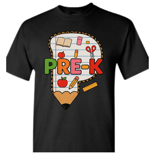 Pre K Letter Tee